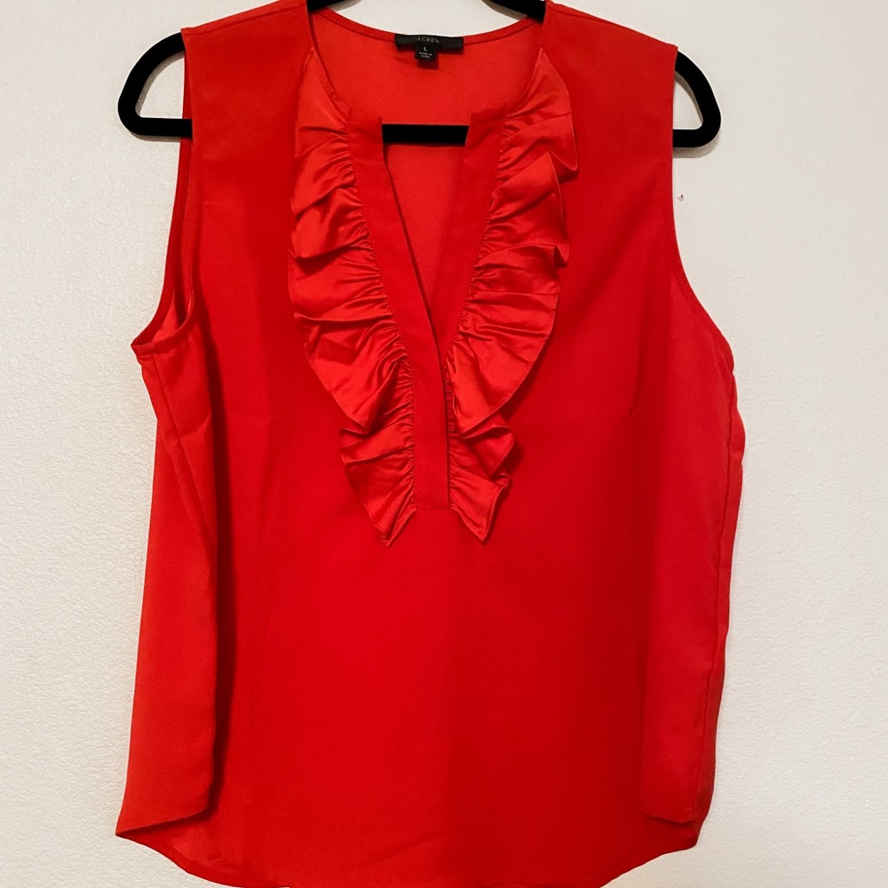 J. Crew ruffled blouse